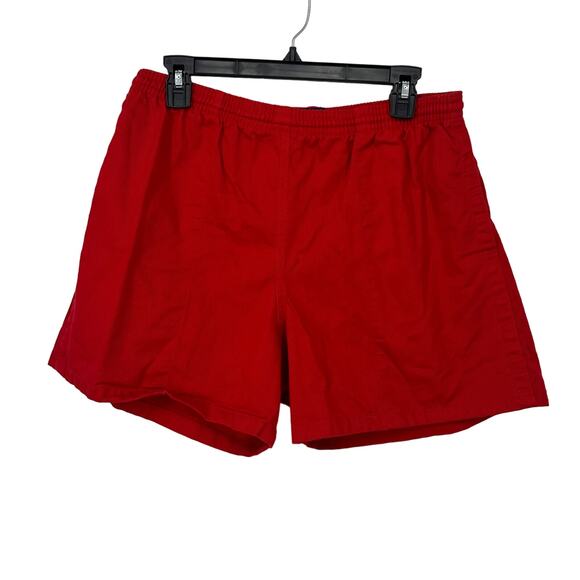 Vintage Halbro shorts men’s size 38 red rugby pockets drawstring 4" inseam - Picture 1 of 8